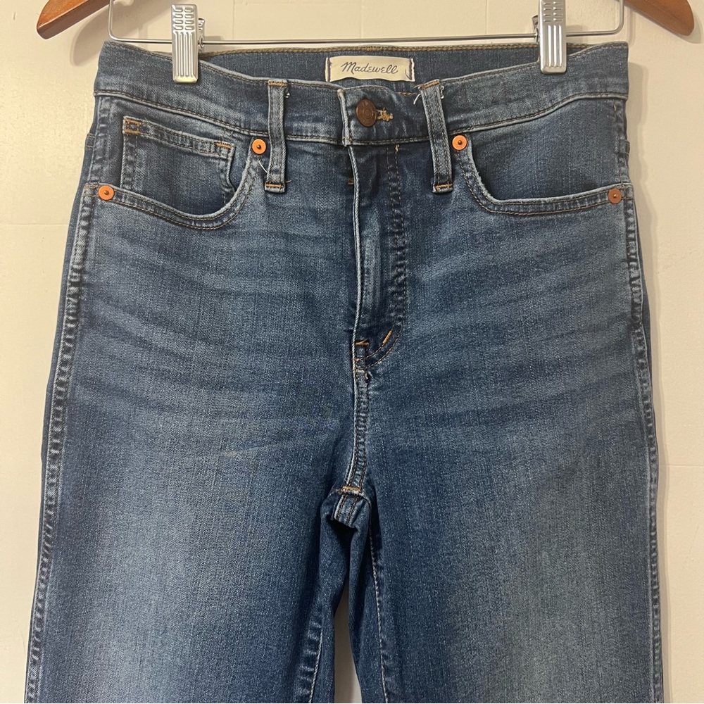 Madewell Stovepipe High Rise Straight Leg Denim Jeans Casual Normcore Preppy 26 - Picture 10 of 11